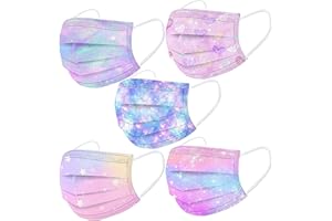 Xesakesi 50 Pack Kids Disposable Face Breathable Dust Filter Mouth Cover Masks with Elastic Ear Loop for Kids