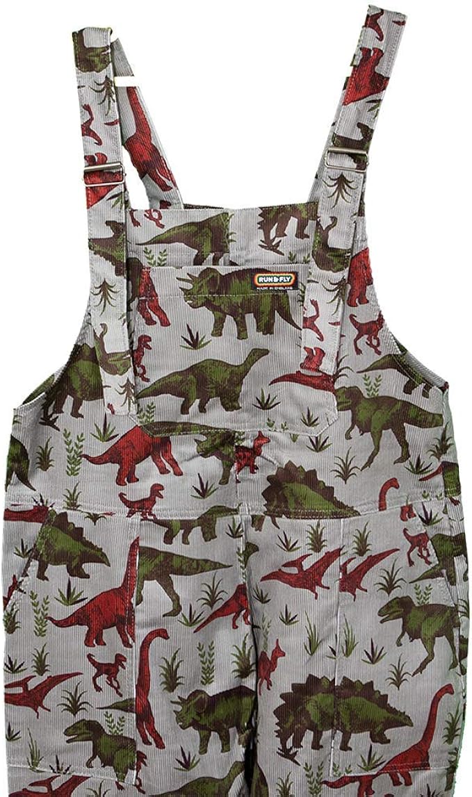 run and fly dinosaur dungarees