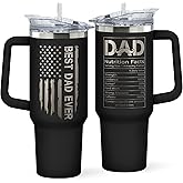 KATLADIZ Gifts for Dad from Daughter, Son - Dad Gifts - Fathers Day Gift for Dads - Birthday, Father's Day, Christmas Presents for Father - First Time, New Dads Gift Ideas - 40 Oz 2-sided Tumbler