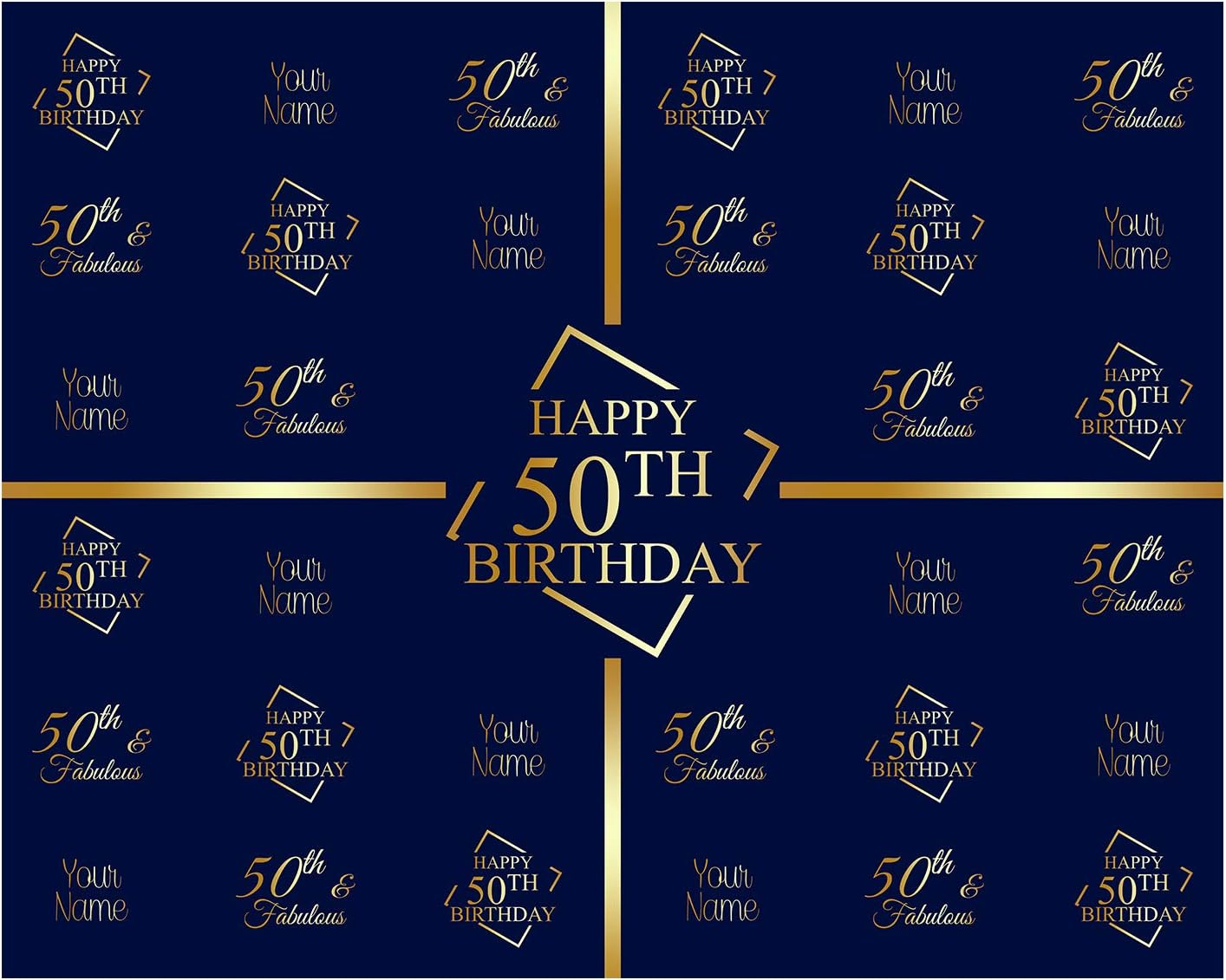 Amazon Com Happy 50th Birthday Photography Background Backdrop