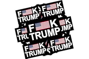 YINENA 100Pcs Fuck Trump Stickers Anti Trump Stickers Trump Funny Sticker Decal Campaign Logo Parody Sticker for Car Motorcycles Helmets Laptop Decor 2x3 Inch