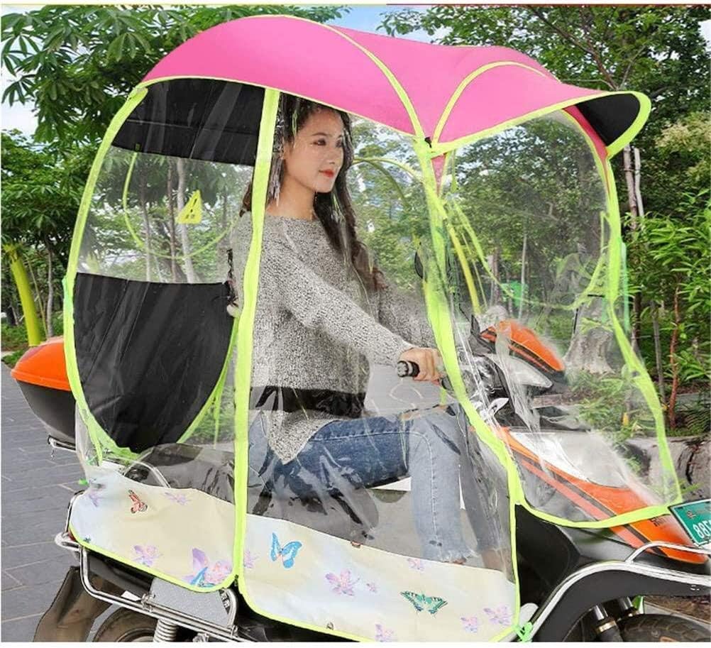smzzz Portable and light Fully Enclosed Electric Motorcycle Umbrella