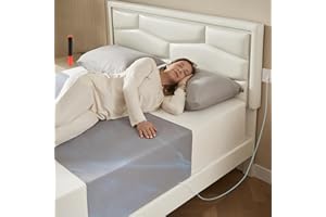 Grounding Sheets for All Mattress Sizes, BOVEREY Grounding Mat for Bed 10% Silver Fiber+90% Organic Cotton Grounding Sheets Sleeping Earth Grounded Mat, with Cord & Tester 104.3"x23.6" (Mistry Grey)