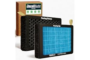 Dacall 2PC 1107681-00-A Cabin Air Filter for Tesla Model 3 (2017-2026) & Tesla Model Y (2020-2026) | 5-Layer 99.9% Purificati
