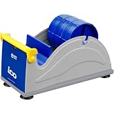 by Excell Triple Premium Extra Wide Metal Multi-Roll Desktop Tape Dispenser | ET-13371, Heavy Duty Tape Dispenser with 3 Inch Core, 3 Inch Tape Dispenser for Wide Tape, Packing Tape Dispenser Desktop
