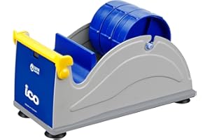 ICO by Excell Triple Premium Extra Wide Metal Multi-Rolls Desktop Tape Dispenser, ET-13371, 3 inch Wide, 3 inch Core