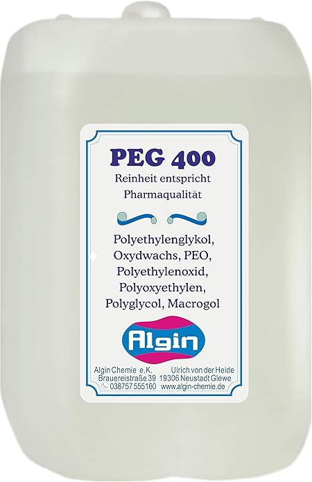 Algin Peg 400 Polyethylene Glycol 6 Liter Pharmaqualitat Amazon De Kuche Haushalt