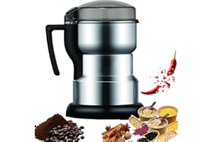 Electric Coffee Grinder & Spice Mill - 400W High-Speed Stainless Steel Grinder for Coffee Beans, Nuts, Herbs, Spices, Peppers