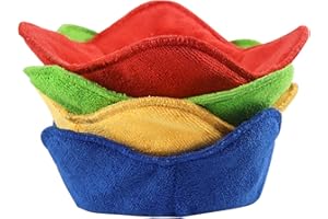 MEMQUQ Microwave Insulating Sleeves & Holders for Hot Bowls, Set of 4, Protect Hands from Heat, Safe Bowl Cozy, Multipurpose Heat Proof Plate Holder (Red, Green, Yellow, Blue)