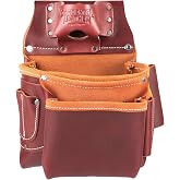 Occidental Leather 2 Pouch Pro Fastener Bag - 9 Pockets &amp; Tool Holders - Made in USA