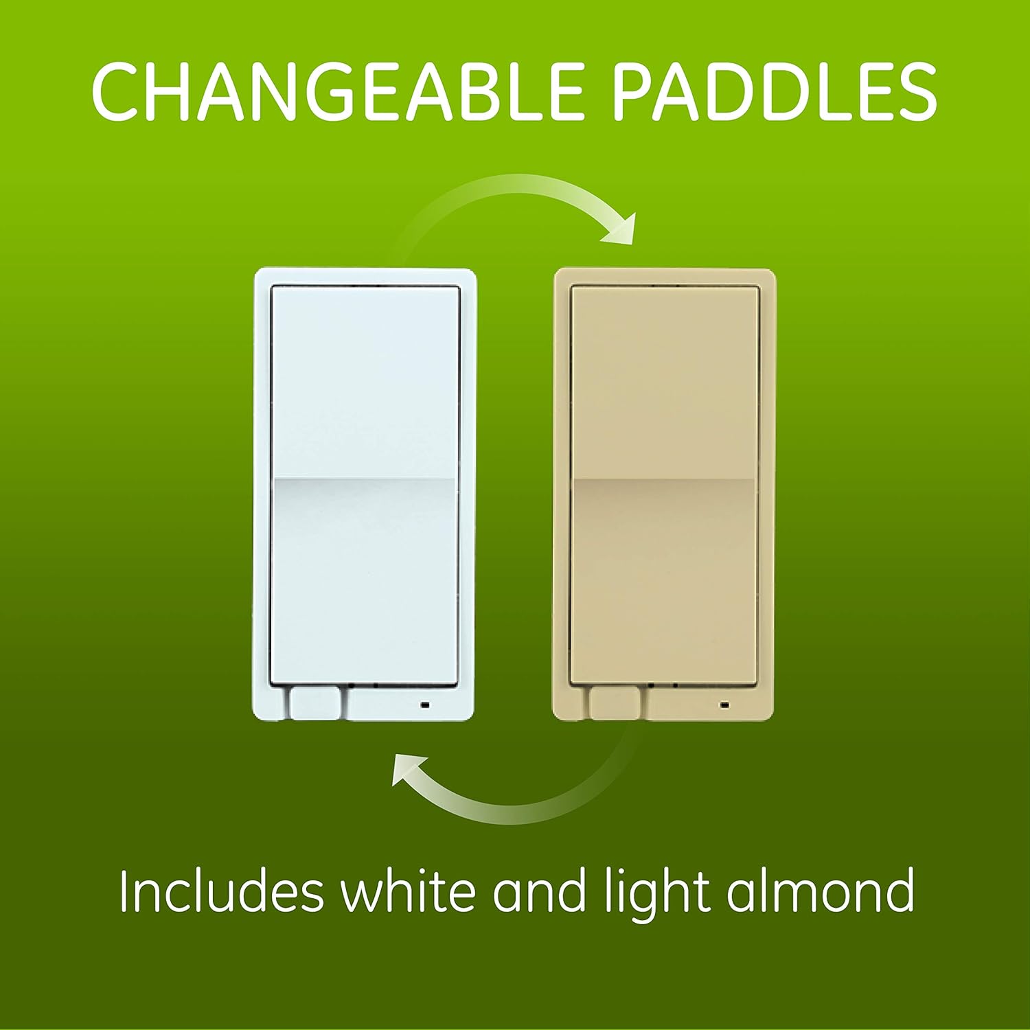 GE 46201 Enbrighten Z-Wave Plus Smart Light Switch with QuickFit and SimpleWire, Works with Alexa, Google Assistant, Zwave Hub Required, Repeater/Range Extender, 3-Way 2nd Gen, White & Light Almond - - 