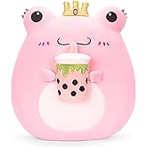 PLAYNICS Original 13.5-inch Large Frog Plush Pillow Stuffed Animal Toy,Big Size Cuddle Huggable Cute Soft Toys Fat Kawaii Pillows Plushie,Gift for Kids Girls