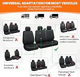 TOYOUN Van Seat Covers 3D Stripe Print Universal Fit Blue view 8