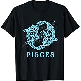 Pisces Zodiac Sign Astrology Symbol Birthday Horoscope T-Shirt