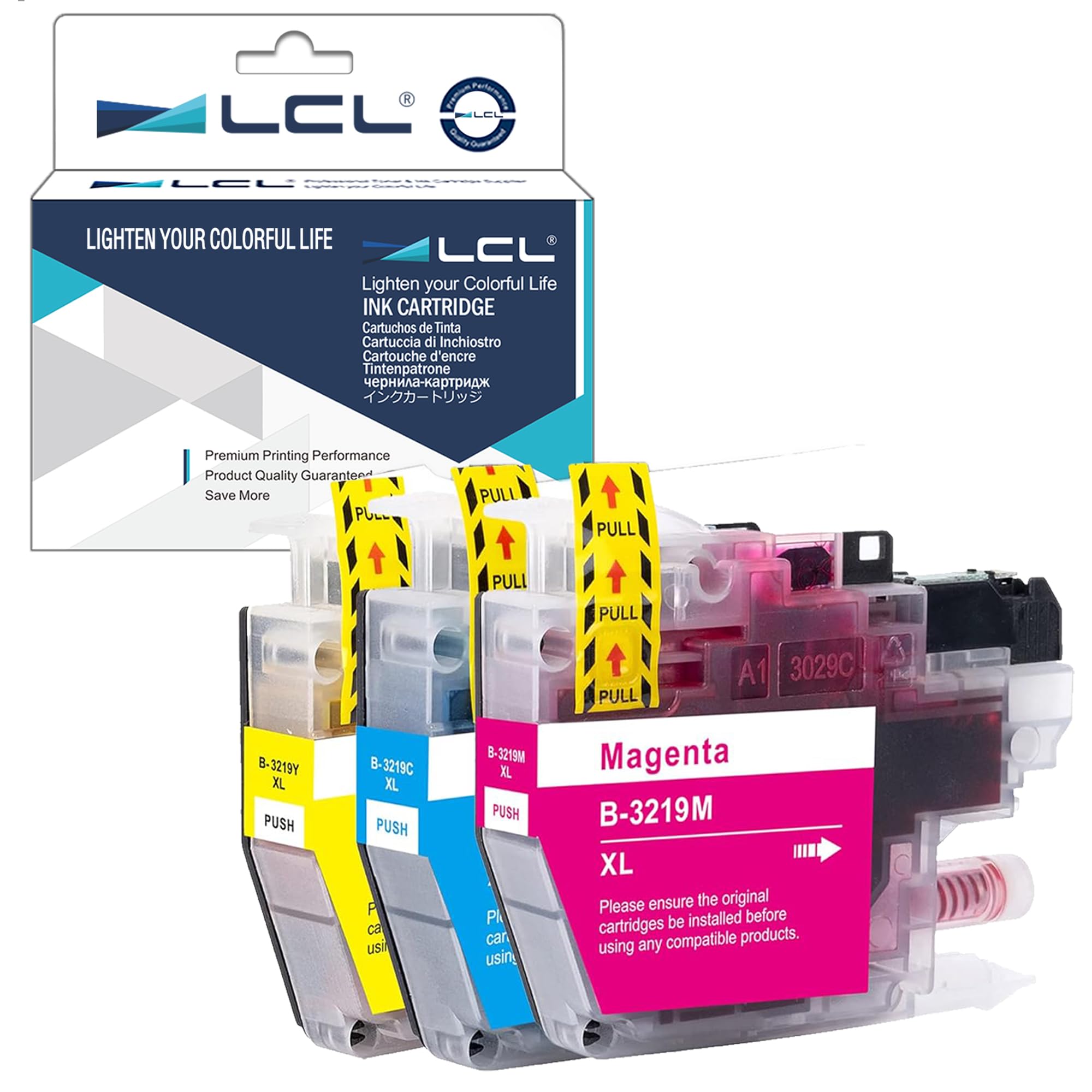 LCL LC3217 LC3219XL Ink Cartridge Replacement for Brother LC3219XLC LC3219XLM LC3219XLY for MFC-J5330DW MFC-J5335DW MFC-J5730DW MFC-J5930DW MFC-J6530DW MFC-J6930DW MFC-J6935DW (3PK)
