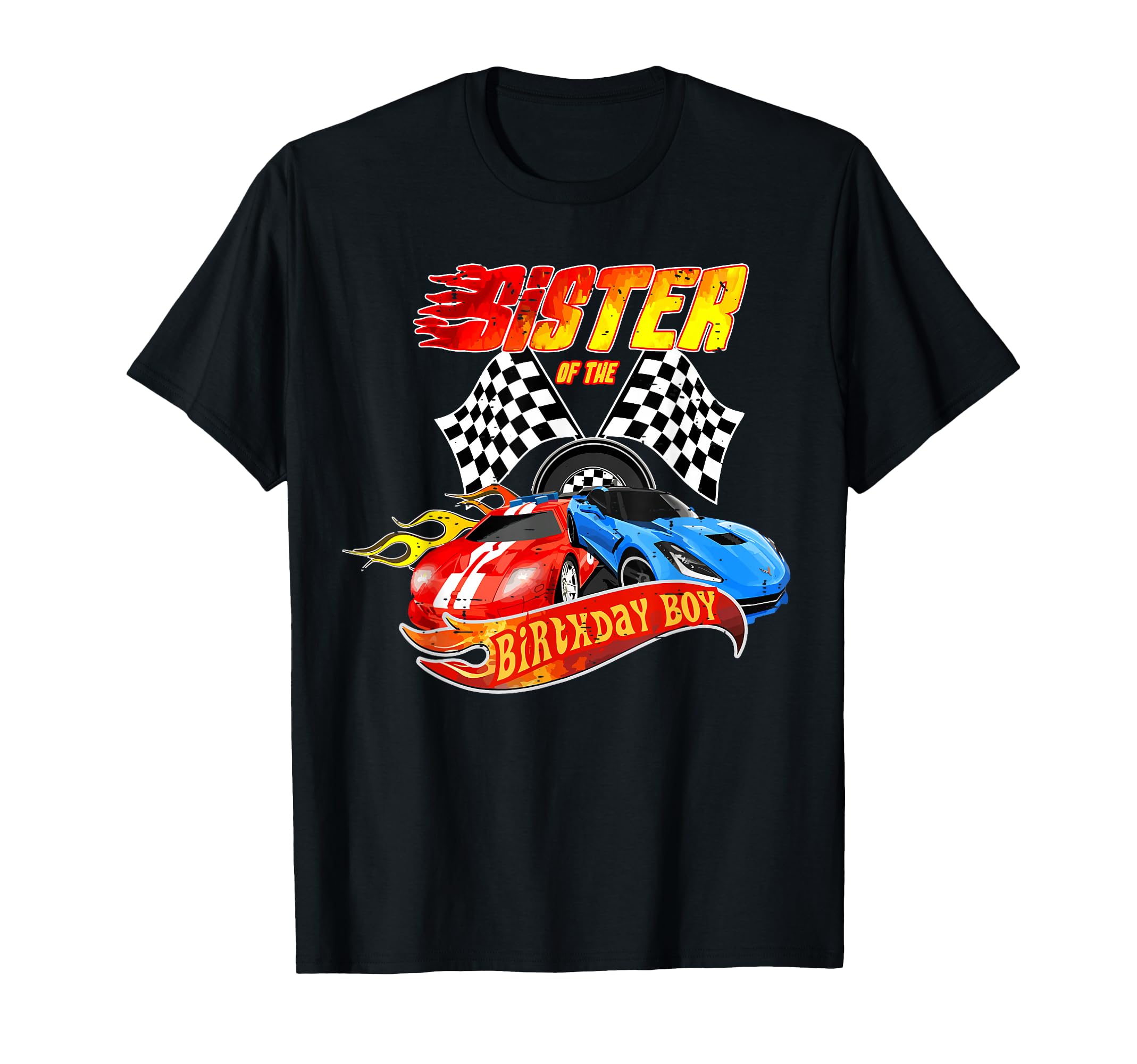Photo 1 of Sister Of The Birthday Boy Race Car Birthday Party Racing T-Shirt 2T