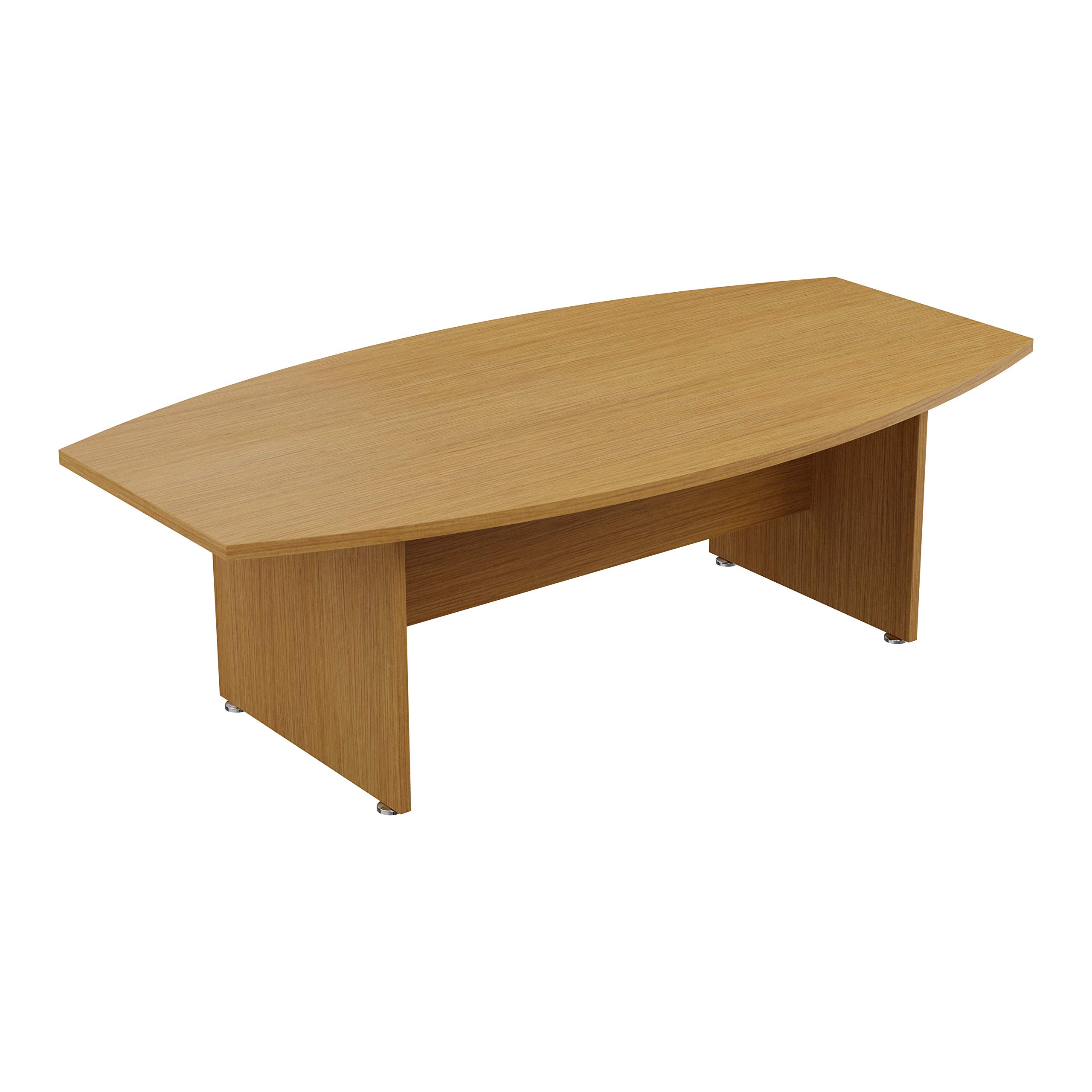 Office Hippo Lancaster Executive Large Boardroom Table, Nova Oak, 240 x 125 x 75 cm