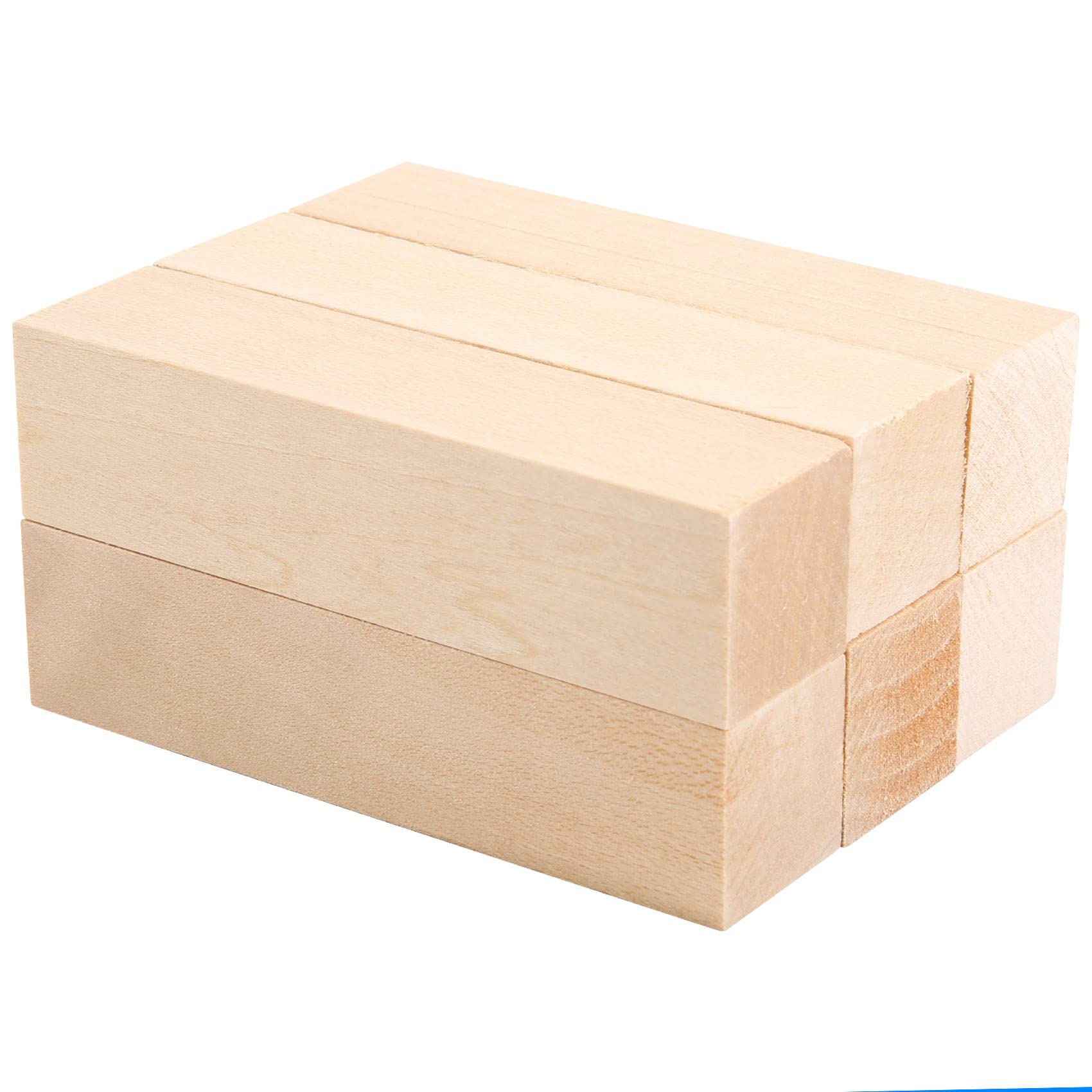 Acbmveen 6Pcs Basswood Carving Blocks for Wood Beginners Carving Hobby Kit DIY Carving Wood