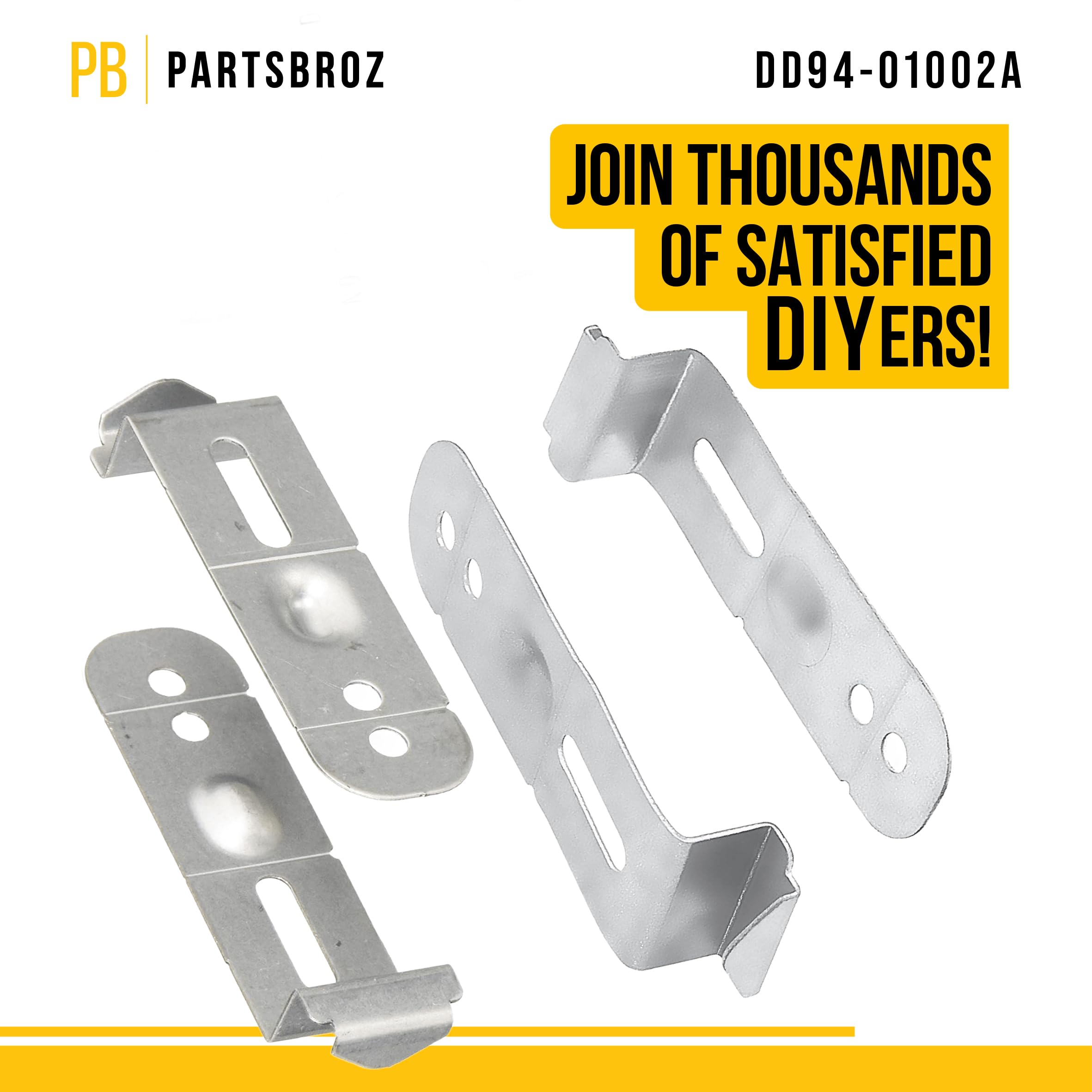 PartsBroz DD94-01002A Dishwasher Assembly-Install Kit Mounting Brackets - Compatible With Samsung - Replaces PS4222710 AP4450818 2077601 DW80R5060UG DW80R5060US