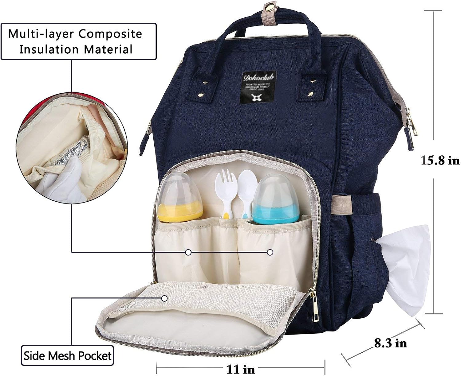 dokoclub diaper bag amazon