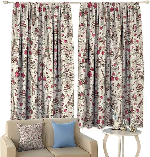 Amazon Com Hobeauty Romantic Window Curtain Fabric Europe