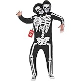 Morph Adult Skeleton Costume - 2-headed Mens Skeleton Costume for Adults