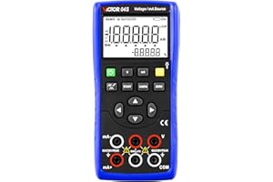 GuliTech Victor/RuoShui Multifunction Calibration 04S Temperature calibrator Voltage/mA Source Multifunction Input and Source calibrator Large LCD Display with 0.05% accur(Victor 04S)