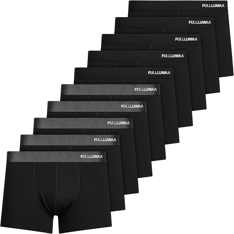 Boxershorts Herren 10er Pack Baumwolle Unterhosen Männer Ohne Kratzenden Zettel Atmungsaktiv und Weiche Herrenunterwäsche