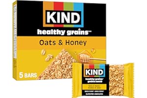 KIND Healthy Grains Bars, Oats & Honey with Toasted Coconut, Gluten Free, 35 Grams, 5 Count