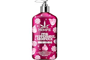 Hempz NEW Pink Peppermint Meringue Body Moisturizer, Body Lotion, Fall and Winter Skin Care for Men & Women, Limited Edition, 17 fl.oz.