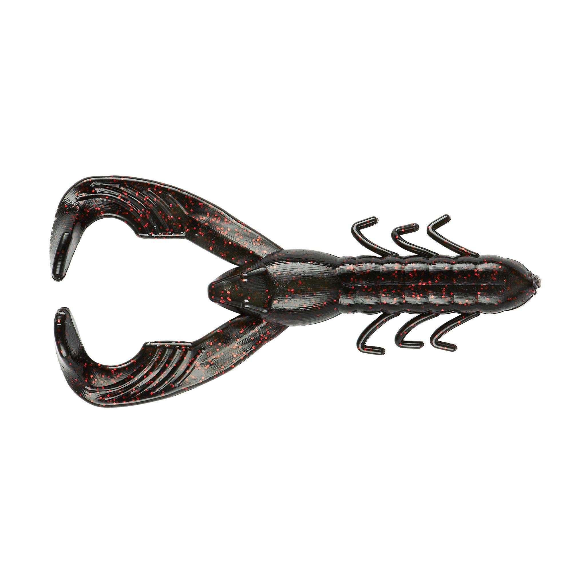 Yum Lures YCW301 Christie Craw Soft Bait, Black Neon