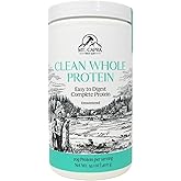 Mt. Capra Clean Whole Protein | Grass-Fed Goat Protein with Whey and Casein Protein | No Bloat, Build and Maintain Muscle, 20 g Protein per Serving, No Sweeteners | 13 Servings - 400 g