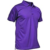 MAGCOMSEN Men's Polo Shirt Quick Dry Performance Short Sleeve Tactical Shirts Pique Jersey Golf Shirt
