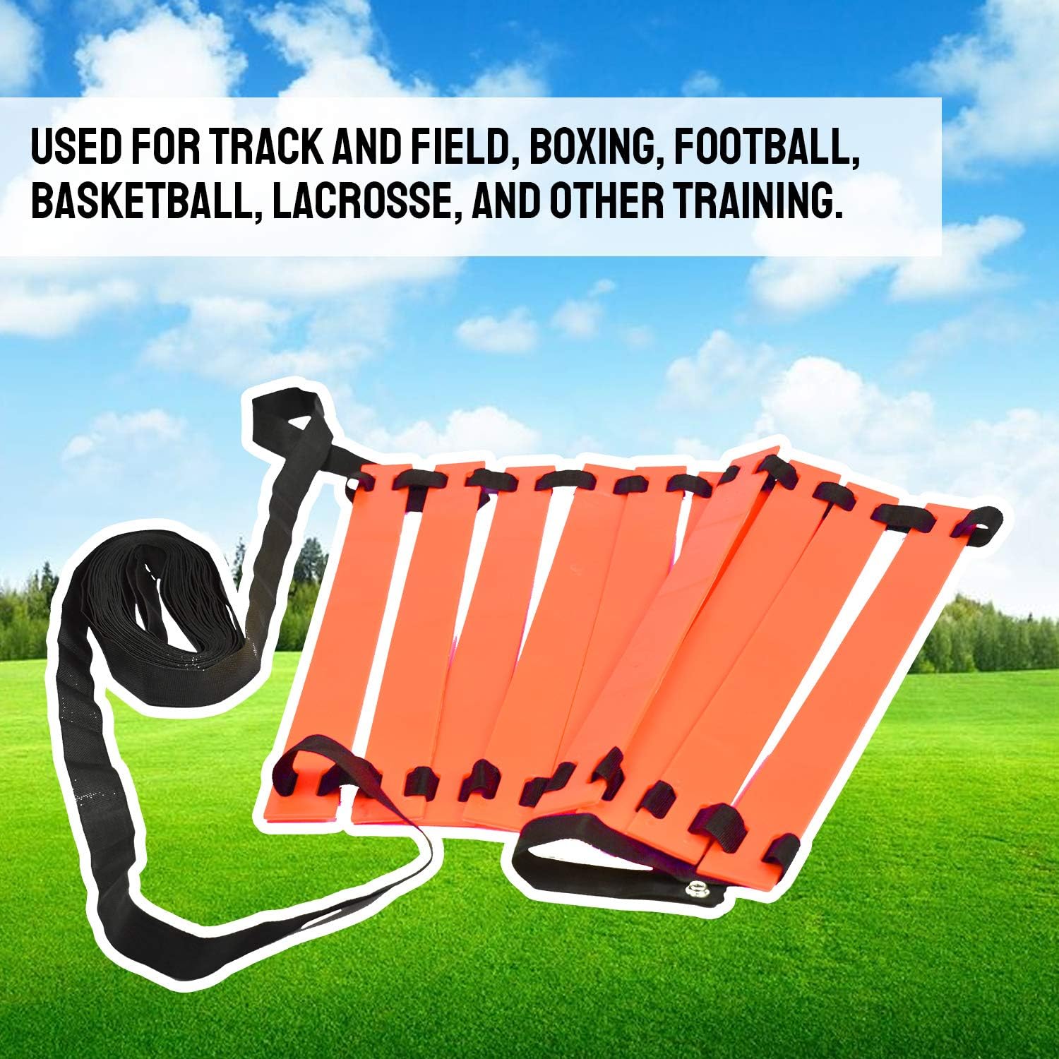 TNZMART Agility Ladder Speed Ladder 10FT 20FT Training Equipment for Football Soccer Basketball with Carrying Bag : Sports & Outdoors