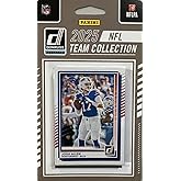 Buffalo Bills 2025 Donruss Factory Sealed 12 Card Team Set Featuring Josh Allen and Jim Kelly with Rated Rookie cards of TJ Sanders, Jackson Hawes and Maxwell Hairston