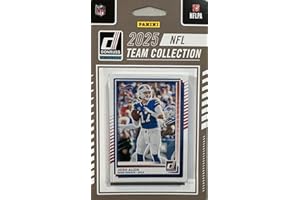 SCORE Buffalo Bills 2025 Donruss Factory Sealed 12 Card Team Set Featuring Josh Allen and Jim Kelly with Rated Rookie cards of TJ Sanders, Jackson Hawes and Maxwell Hairston