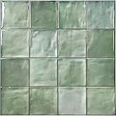 Walanz 10 Pcs Peel and Stick Backsplash, Adhesive Wall Tiles-Spring Moss | 12"x12" Self Adhesive Wall Tiles, Backsplash For Wall, Green Premium Peel and Stick Tiles for Kitchen, RV, Bathroom