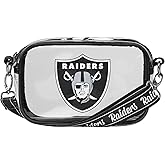 FOCO NFL Womens NFL Team Logo Stripe Clear Crossbody Bag