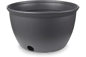 Mighty Tuff Decorative Garden Hose Storage Pot, Durable Garden Hose Holder, Stylish Garden Hose Storage for 100 Foot Standard Hose or 300 Foot Retractable Hose