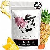 KITABIO Feminine Balance Gummies for Women’s | Premium pH Balance Gummies | Hawaiian Pineapple - Gluten-Free - Low Sugar- 60 Vegan
