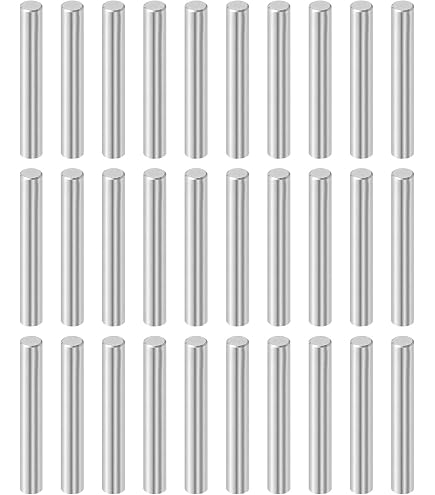 Uxcell 10-Pack 5mm X 32mm Dowel Pins – 304 Stainless Steel, Chamfered Ends, Silver Tone, For Precision Alignment & Shelf Support