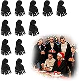 AUSTUFF 12pcs Christmas Knitted Scarves with Fringes Bulk Pashmina Shawls and Wrap Gift Set for Christmas Party Photo