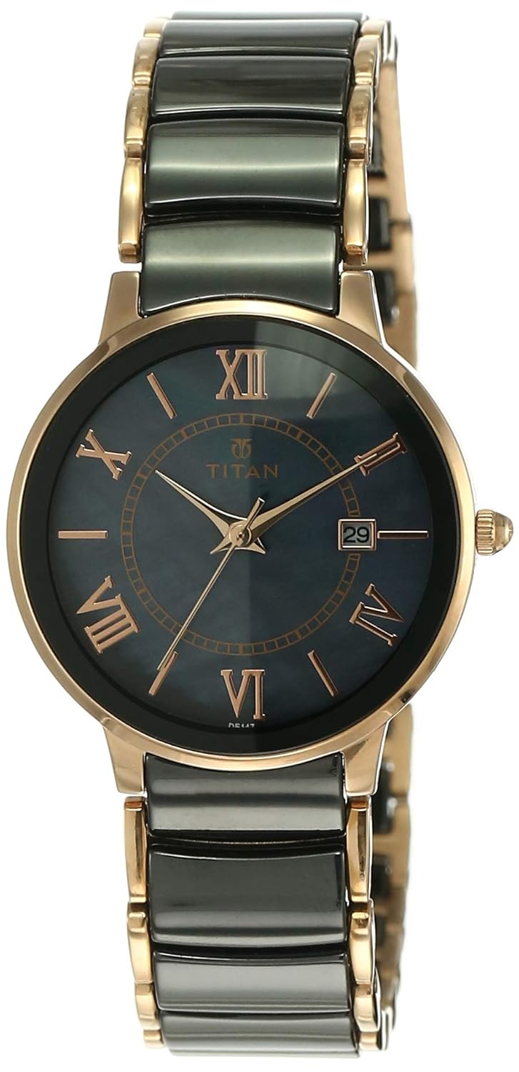 Buy Titan Ceramic Analog Black Dial Women's Watch NL95016WD01