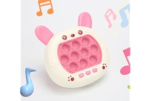 Ekkizpl Fidget Game for Kids Adult, Quick Push Bubble Competitive Game Console Series with 4 Modes Bubble Toy, Electronic Game for Kids 3+ Years Old