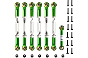 Upgrade XZSNLYZ Metal Turnbuckles/Camber Link for 1/10 Traxxas Slash 2WD/4X4, Rustler 2WD/4X4, Stampede 4X4/VXL, Nitro Rustler/Slash,Bandit/VXL,RC Car Parts. Green