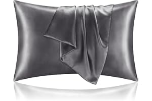 BEDELITE Satin Pillowcase for Hair and Skin, Super Soft and Cooling Similar to Silk Pillow Cases 2 Pack with Envelope Closure