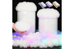 Halloscume 28.16 Ounce Christmas Fake Snow Decoration Fluffy Artificial Cotton Christmas White Faux Snow for Crafts Mantle Village Xmas Winter Scene Indoor Home Decoration