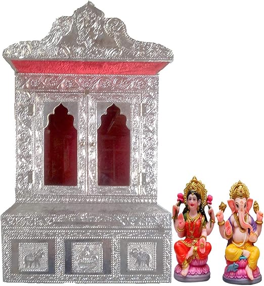 Amazon Com Makan Pequeno Alumiunm Temple Home Temple Pooja Mandir