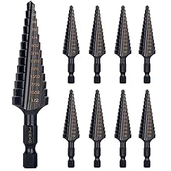 OXMUL M35 Step Drill Bits for Metal, 1/8 to