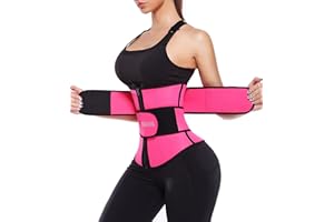 ANGOOL Neopren Waist Trainer for Women,Workout Plus Size Trimmer Belt Sauna Sweat Corset Cincher with Zipper